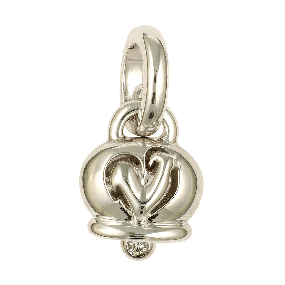 Chantecler Ciondolo Donna Campanelle Piccolo | Oro Bianco 18Kt | 0,02 Ct