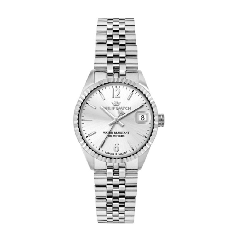 Orologio Philip Watch Caribe Donna Acciaio 31 mm Quadrante Bianco