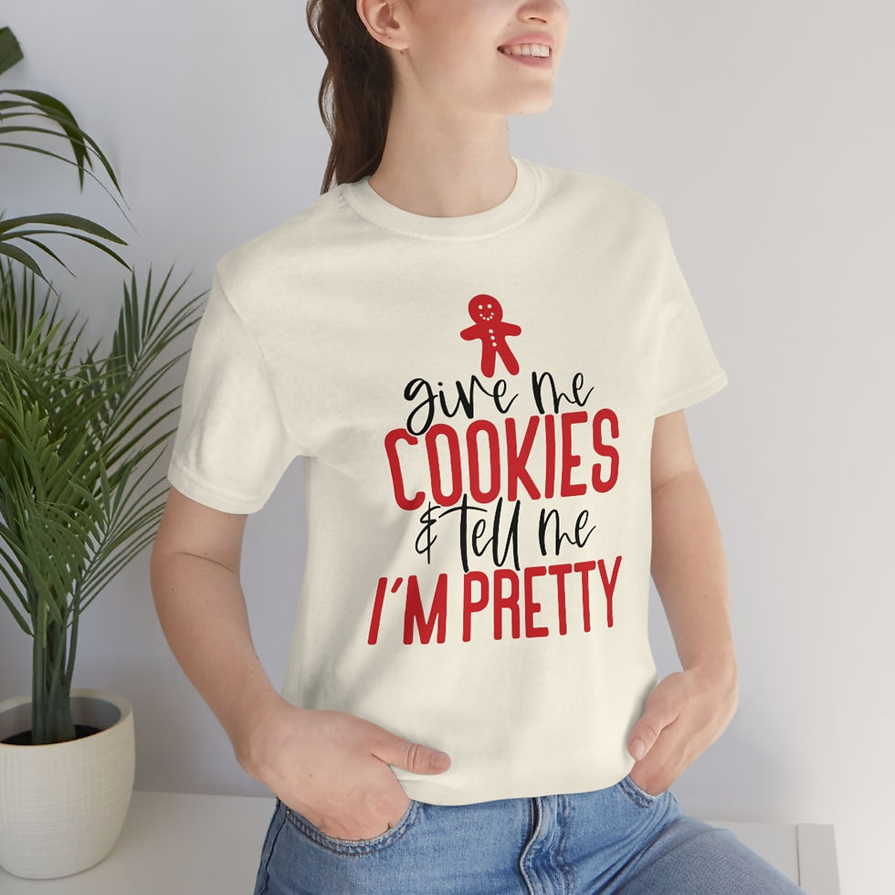Miniatura: Give Me Cookies & Tell Me I'm Pretty  - Cookies Tshirt, Funny Biscuits T...