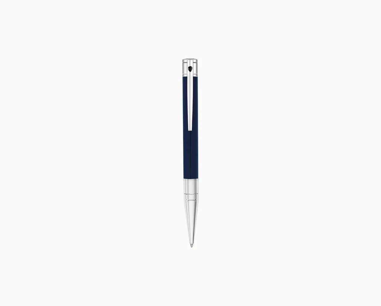 S.T.Dupont Penna a Sfera D-Initial | Cromo e Lacca | Blu e Argento