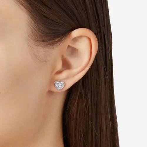Chiara Ferragni Orecchini Donna Cuore Zirconi | Argento 925 | Con Astuccio