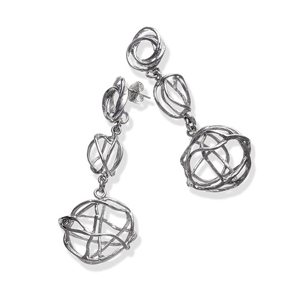 Giovanni Raspini Orecchini Donna Cascata Intrecci | Argento 925 | Made in Italy