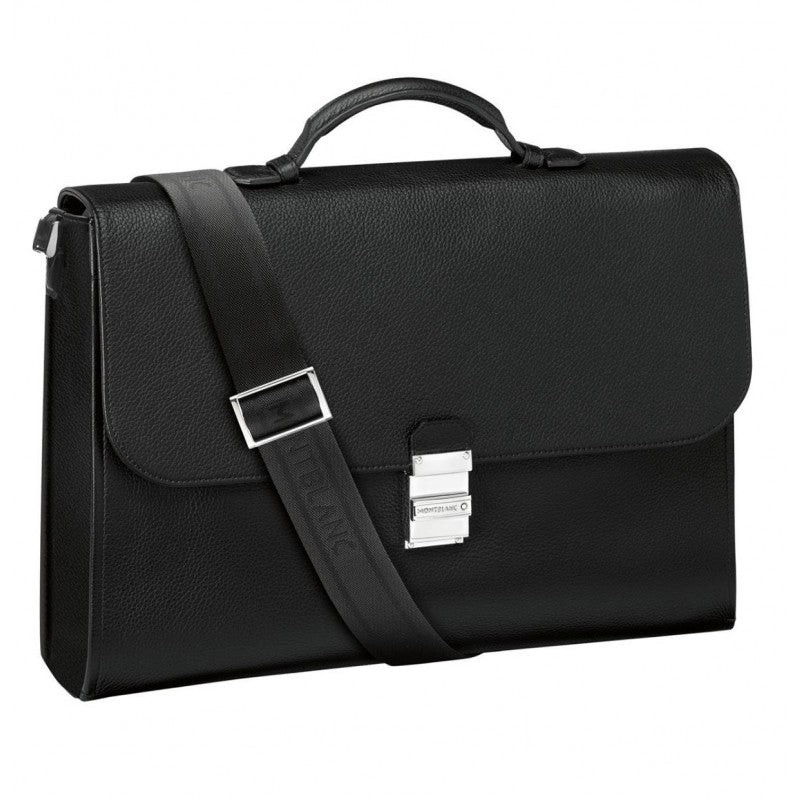 Montblanc Ventiquattrore Soft Grain in Pelle Nera