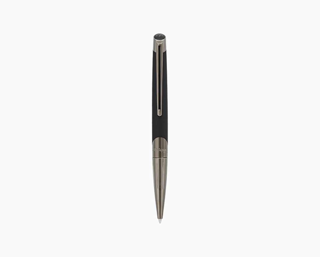 S.T.Dupont Penna a Sfera Gun Metal Nero Matte | Metallo | Ricaricabile