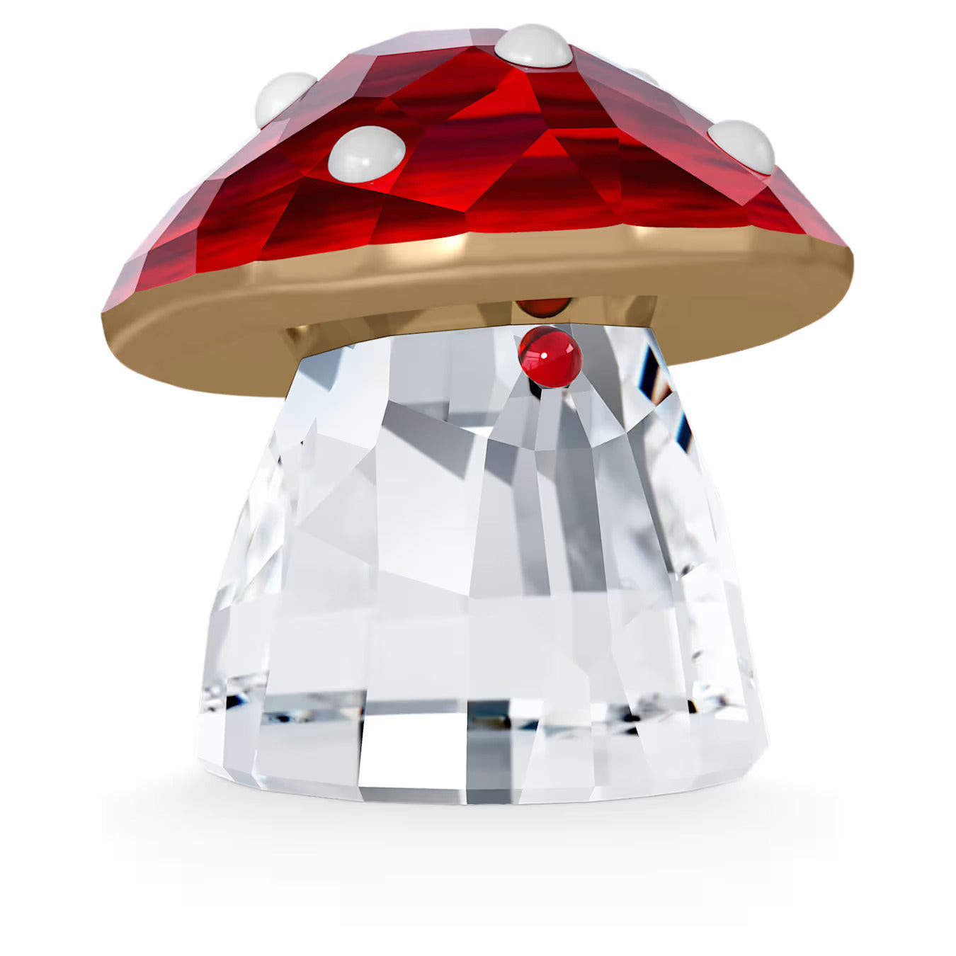 Swarovski Statuina Fungo Rosso Natale | Cristallo Swarovski | 159 Sfaccettature