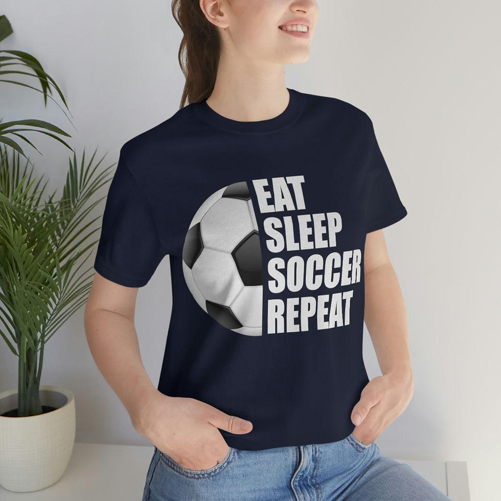 Miniatura: Eat Sleep Soccer Repeat - Soccer Shirt, Love Soccer Shirt, Football Shirt, F...