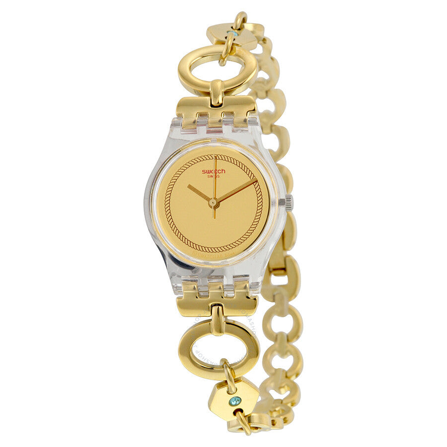 Swatch Orologio Donna Cinturino a Maglie Dorato | Acciaio Dorato | Quarzo