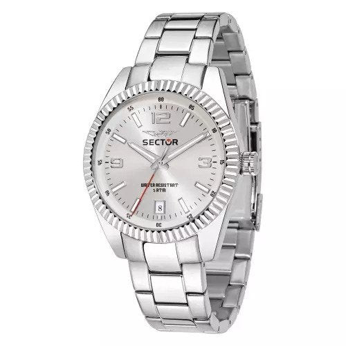 Sector Orologio Uomo Cassa 48x41mm | Acciaio | Quadrante Argentato