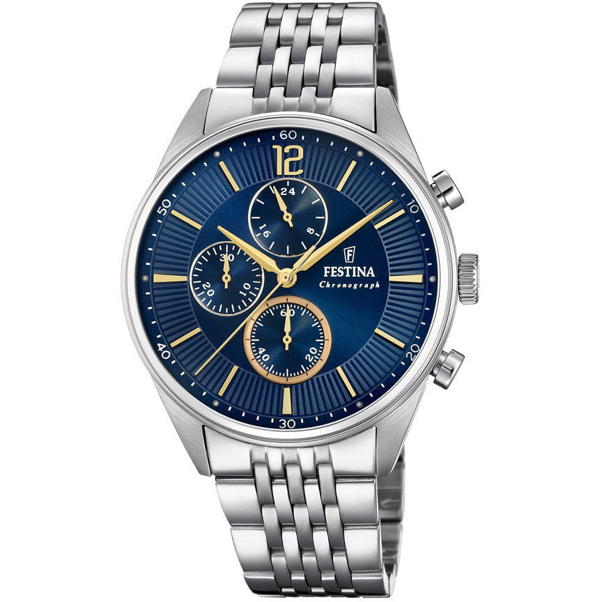 Festina | Orologio Uomo | Cronografo Quadrante Blu | Acciaio | 41 mm