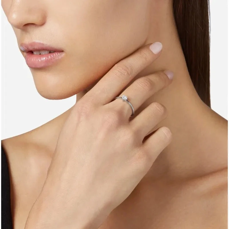 Chiara Ferragni Anello Donna Cuore Zircone Bianco | Argento 925 | Rodio Silver