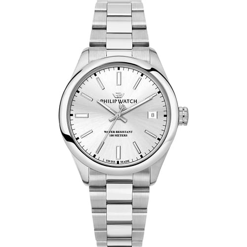 Philip Watch Orologio Uomo Caribe Urban con Quadrante Chiaro e Bracciale in