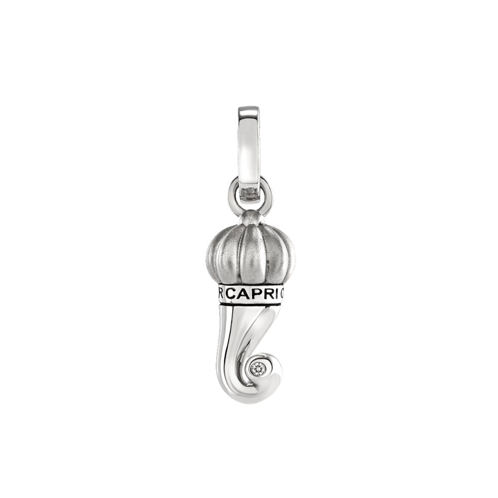 Chantecler Et Voilà Ciondolo Corno in Argento con Diamante