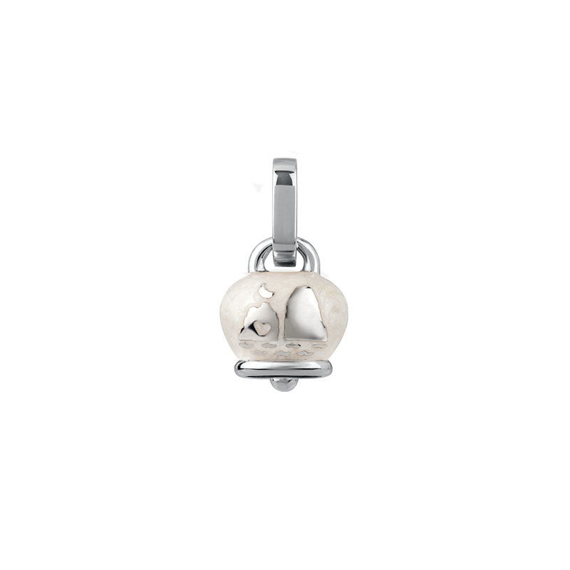 Chantecler Ciondolo Campanella Piccolo Faraglioni | Argento 925 | Smalto Perlato