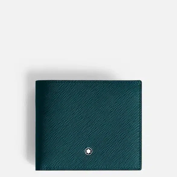 Portafoglio Montblanc Sartorial Blu Cipro con 8 Scomparti
