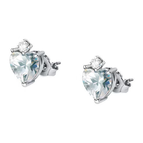 Morellato Orecchini Donna Cuore con Zirconi Bianchi | Argento 925‰ | Lobo