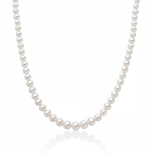 Collana Miluna Perle Bianche 4–7 mm