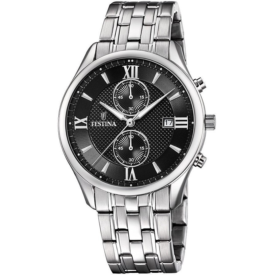 Festina | Orologio Uomo | Cronografo quadrante nero | Acciaio inox | 42mm