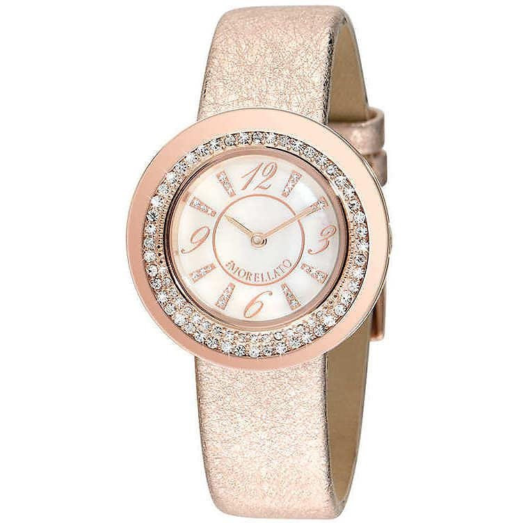 Orologio Morellato Luna donna acciaio oro rosa e pelle champagne