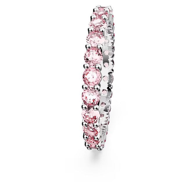 Swarovski Anello Donna Matrix Rosa | Cristalli Swarovski | Placcatura Rodio