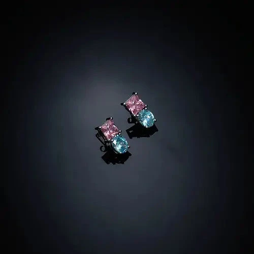 Chiara Ferragni Orecchini Princess Rainbow | Placcati Rodio | Zirconi Brillanti