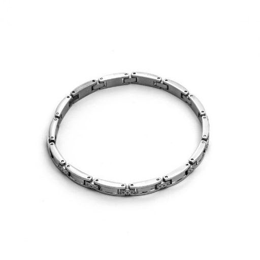 Paciotti Bracciale Uomo Round Steel | Acciaio Inox | Zirconi