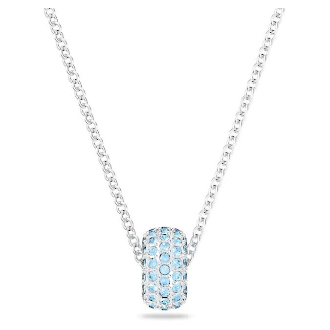 Swarovski Collana Donna Pavé Acquamarina | Cristalli & Rodio | Regolabile