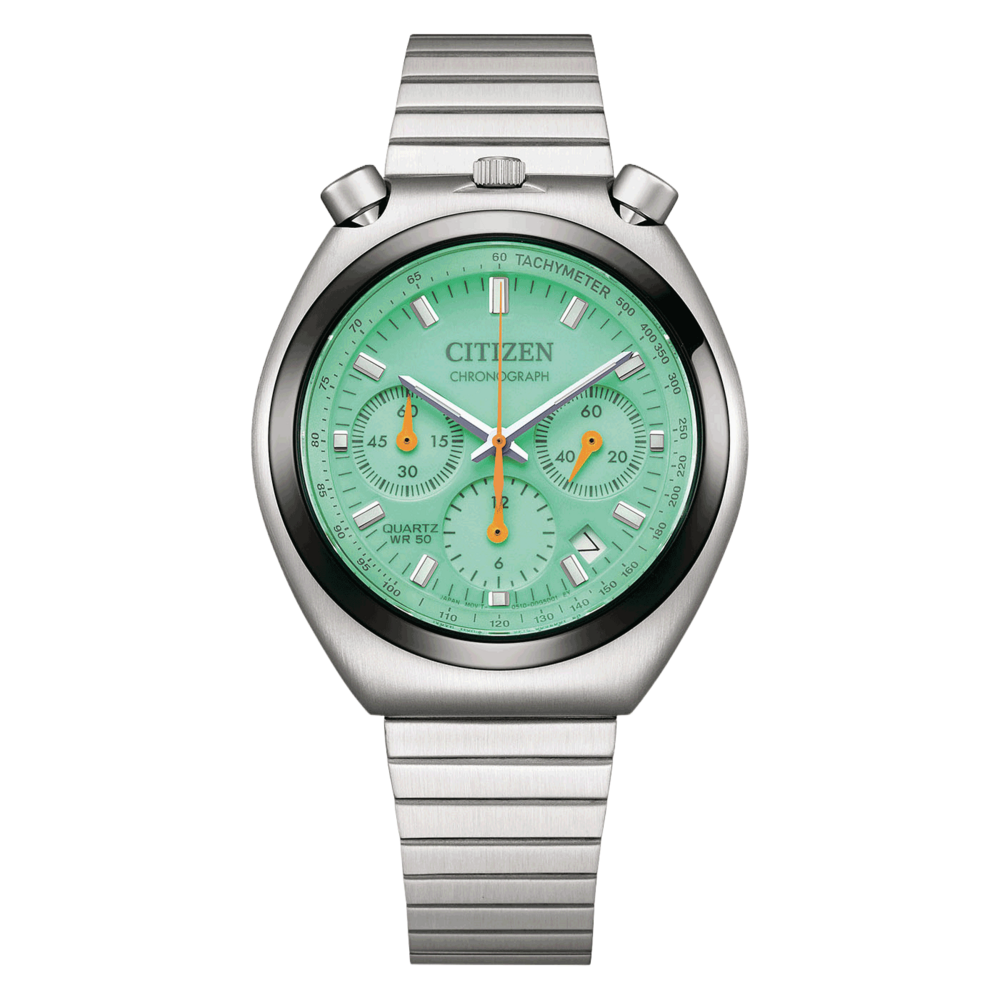 Citizen Challenge Timer Tsuno Chronograph Limited Edition Uomo Acciaio Verde