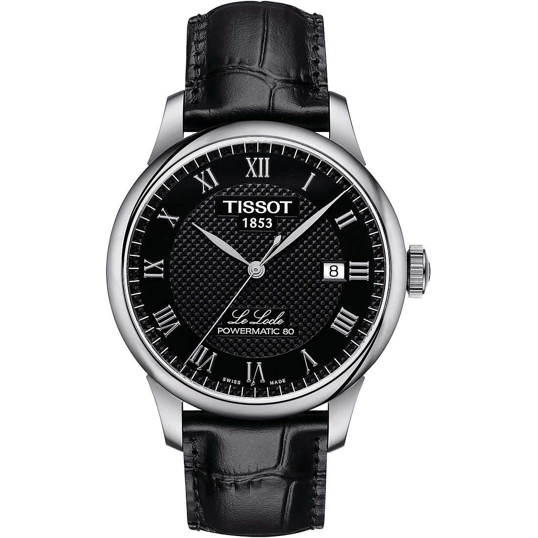 Tissot Orologio Uomo Automatico Powermatic 80 | Acciaio Inox | Quadrante Nero