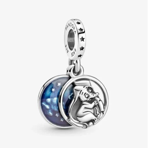 Pandora | Charm pendente | Dolci Sogni Dumbo | Argento Sterling 925 | Smalto blu