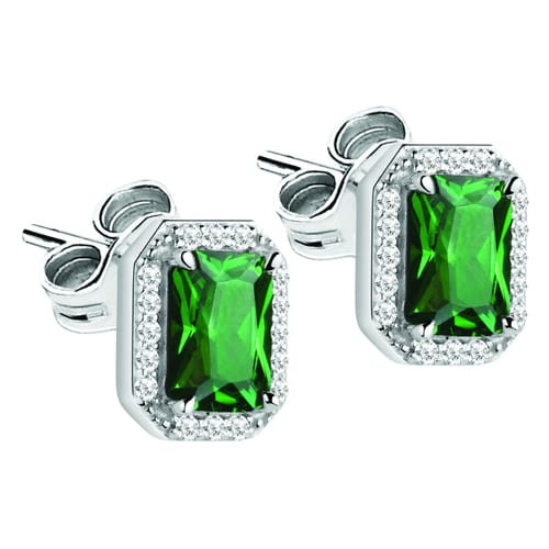 Orecchini Morellato Duchessa in argento con pietra verde