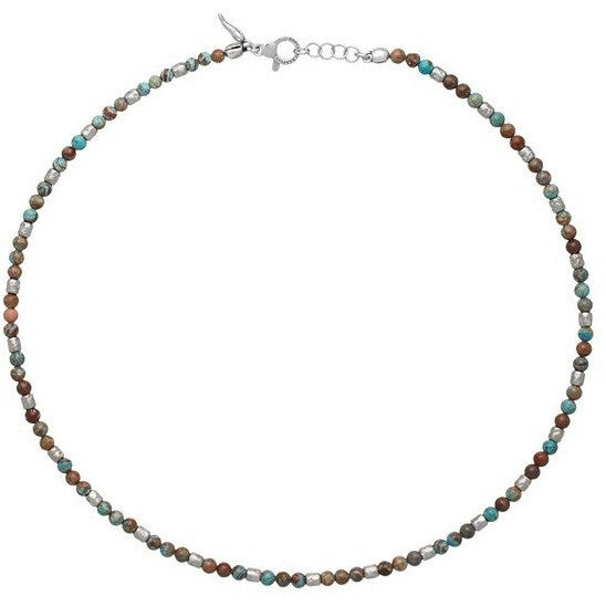 Giovanni Raspini Collana Uomo Tango Agata | Argento 925 | Made in Italy