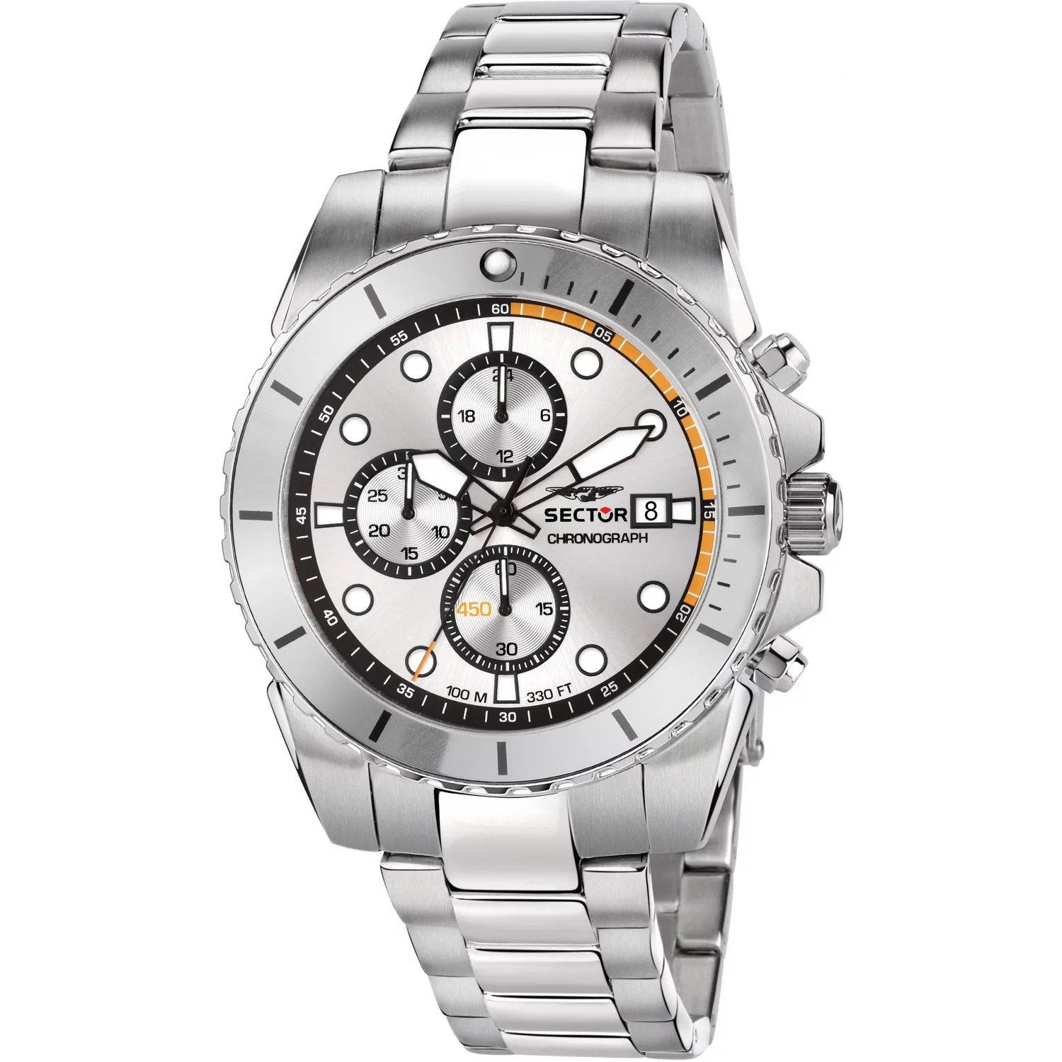 Sector Orologio Uomo Cassa 51mm | Acciaio Inox | 10 ATM