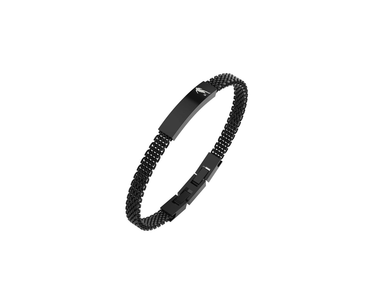 Bikkembergs | Bracciale Uomo | Targhetta Calciatore | Acciaio Nero | MILB02BB