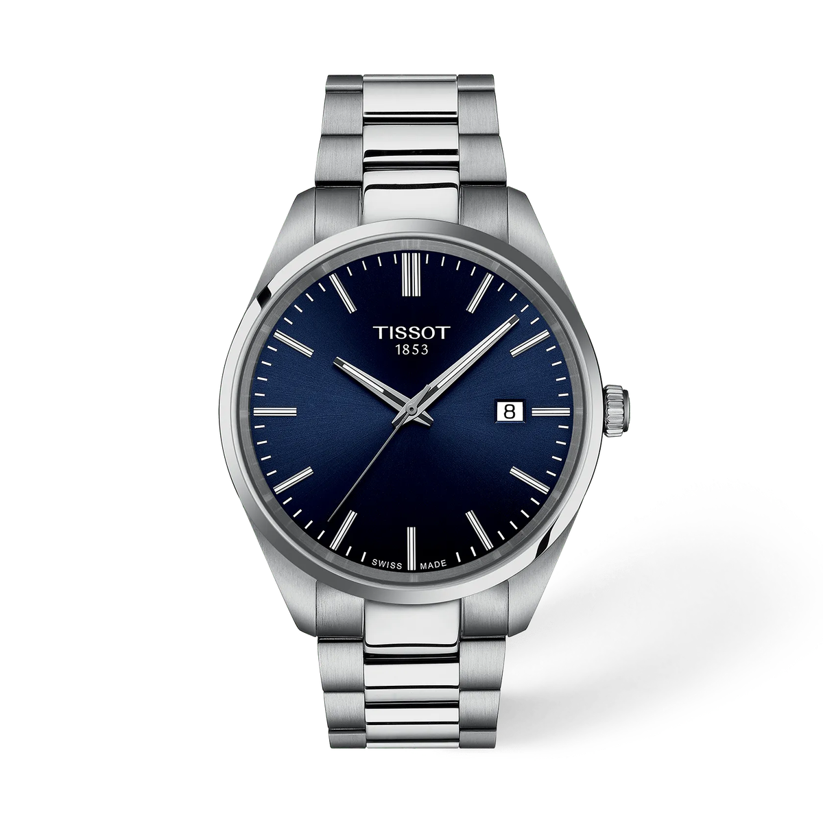 Tissot PR 100 Quarzo Uomo 40 mm con Quadrante Blu e Bracciale in Acciaio