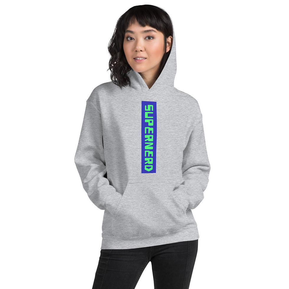 Miniatura: Felpa con cappuccio - Supernerd - 5 colori