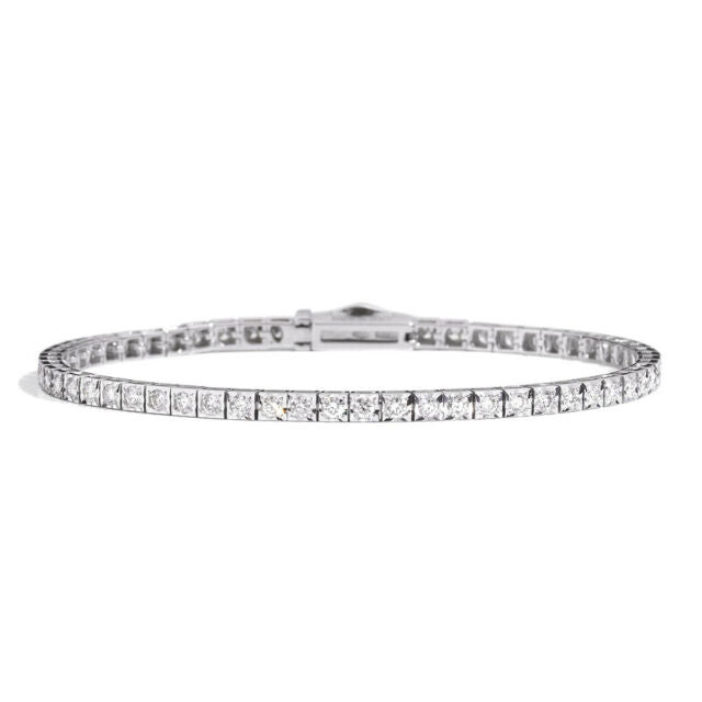 Recarlo Bracciale Tennis Diamanti 0,63 ct | Oro Bianco 18 kt | 20 cm