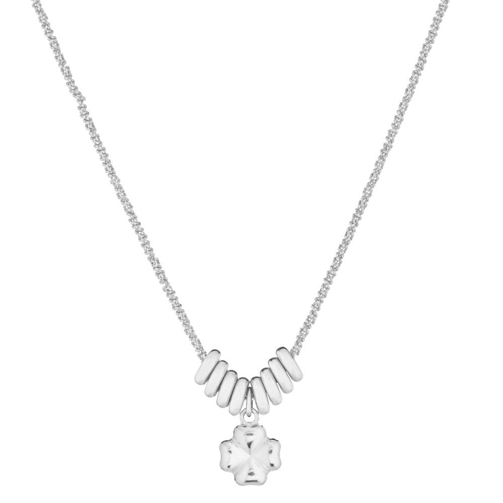 Marcello Pane Collana Little Lucky Quadrifoglio in Argento 925