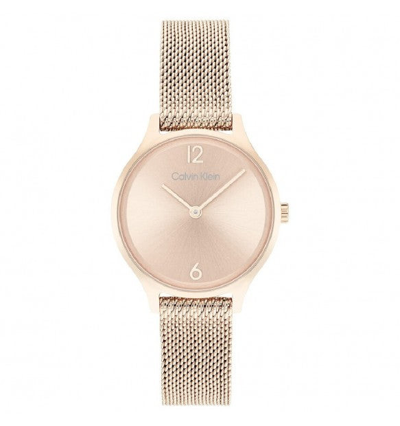Calvin Klein Orologio Donna Timeless H2 Rosato | Acciaio Inox | Maglia Milano