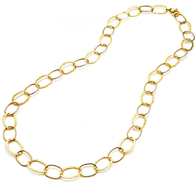 Giovanni Raspini Collana Donna Maglia Alternata | Argento 925 oro | Fatta a mano