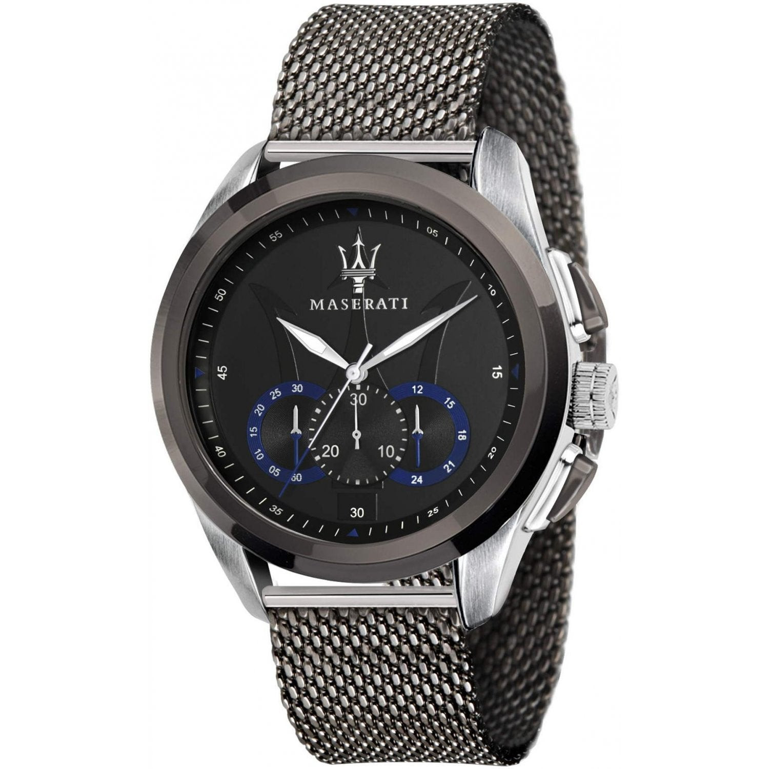 Maserati Orologio Uomo Cronografo Traguardo | Cassa Acciaio | Cinturino Mesh