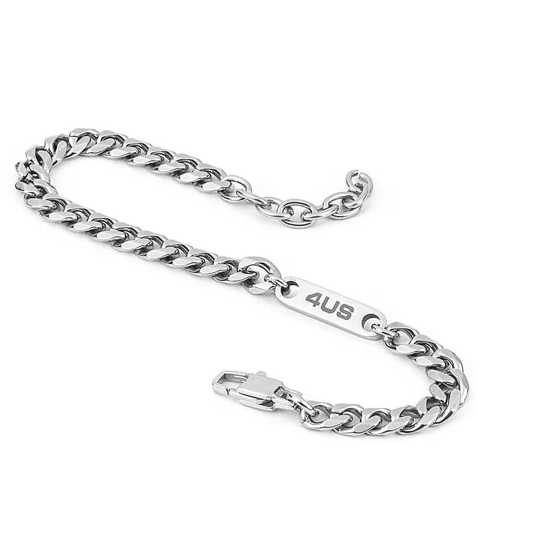 Paciotti Bracciale Uomo con Inserto Laterale | Acciaio Inox | Lunghezza 22cm