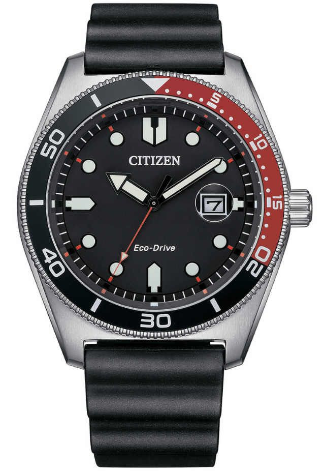 Citizen Orologio Uomo Eco-Drive Acciaio Cinturino Nero AW1769-10E