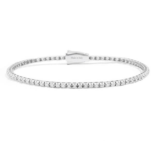 Recarlo Bracciale Tennis Diamanti 0,53 ct | Oro Bianco 18kt | Purezza SI1