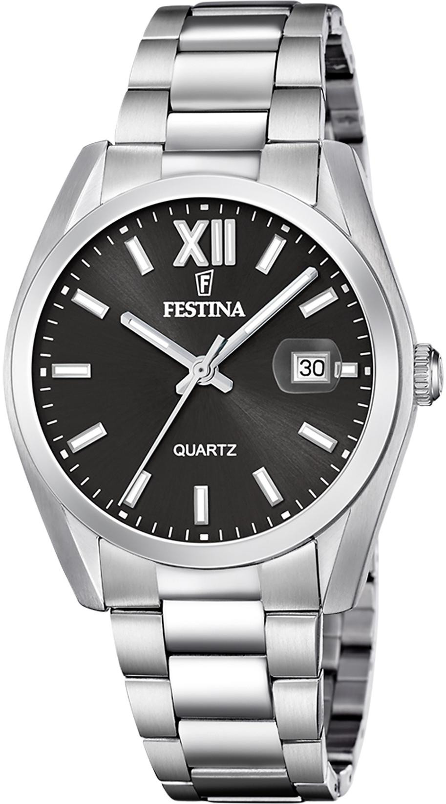 Orologio Festina uomo quarzo in acciaio con quadrante nero