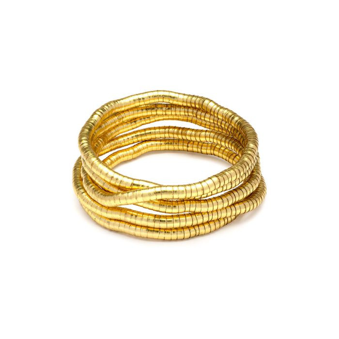 VESTOPAZZO Bracciale Donna Snake Piccolo | Ottone Riciclato | Artigianale