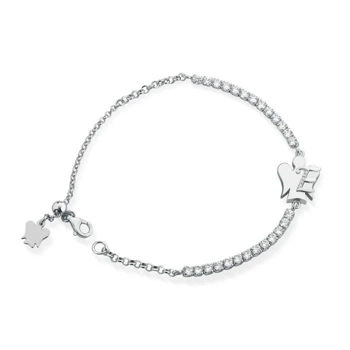 Roberto Giannotti | Bracciale Tennis Donna | Alfabeto | Argento 925 | Zirconi