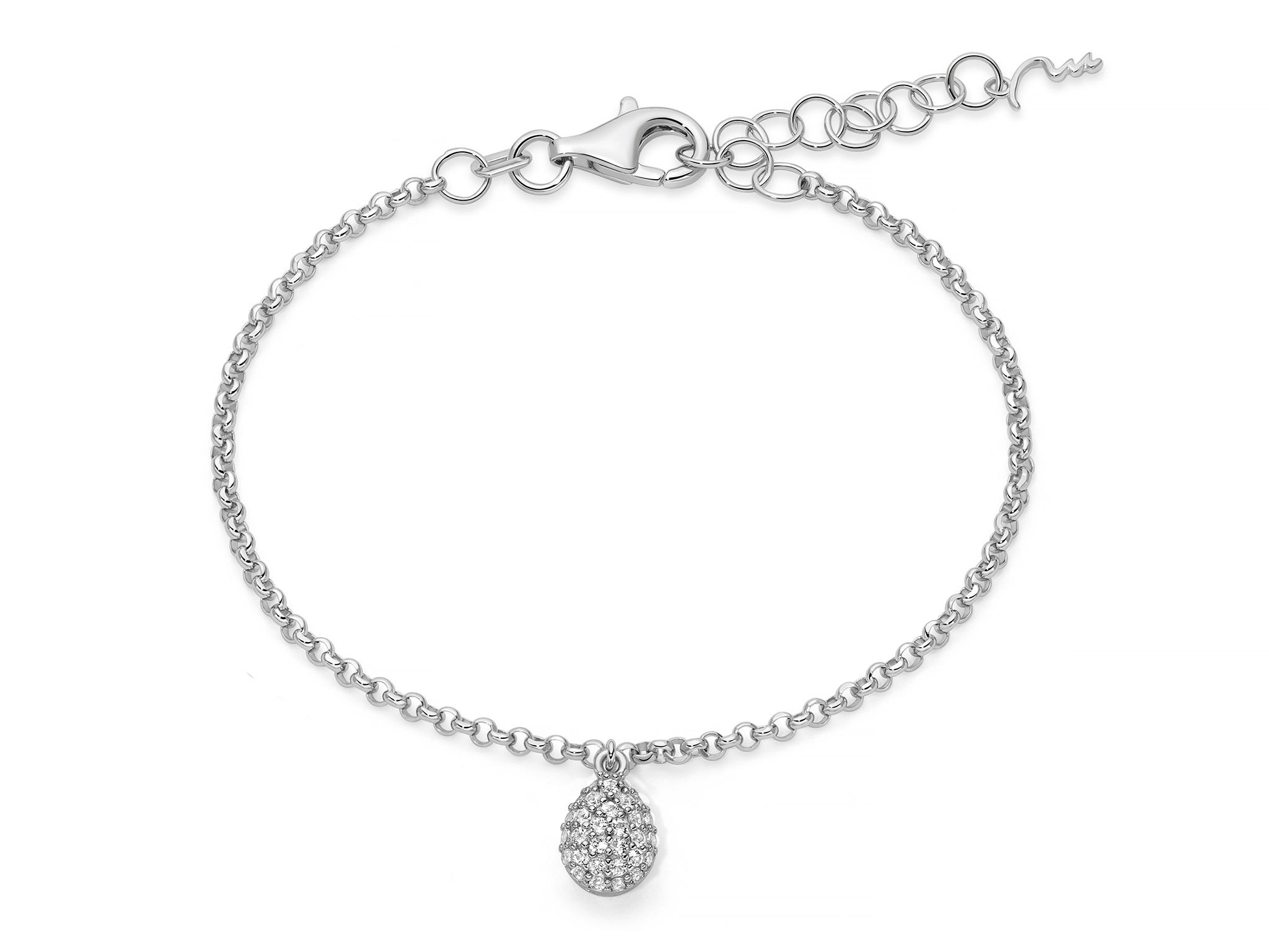 Miluna Bracciale Giochi di Luce in Argento 925 con Goccia e Topazi