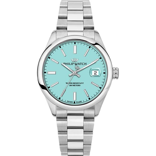 Philip Watch Orologio Uomo Caribe Urban con Quadrante Turchese e Bracciale in