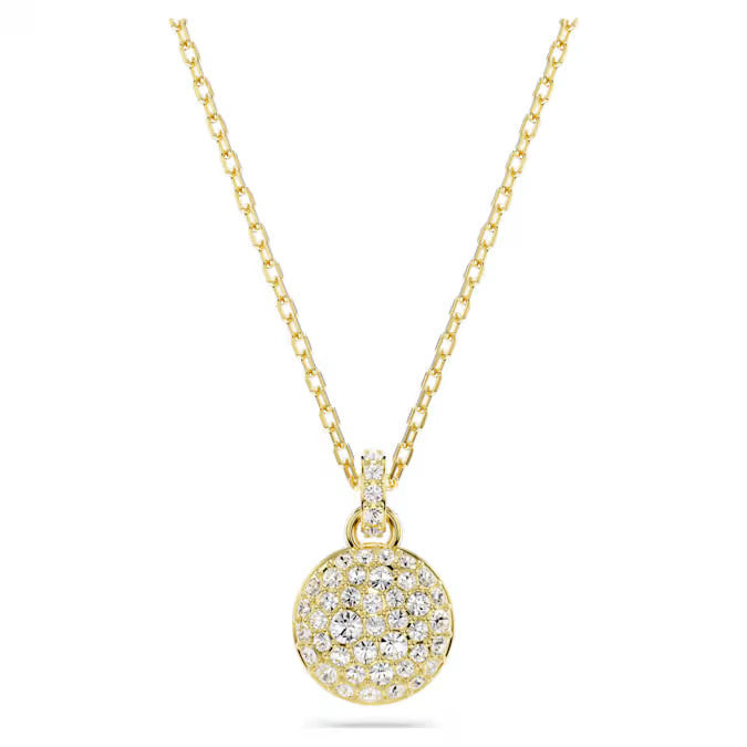 Swarovski Collana Donna Pendente Dorato | Cristalli Oro Placcato | 40-47cm