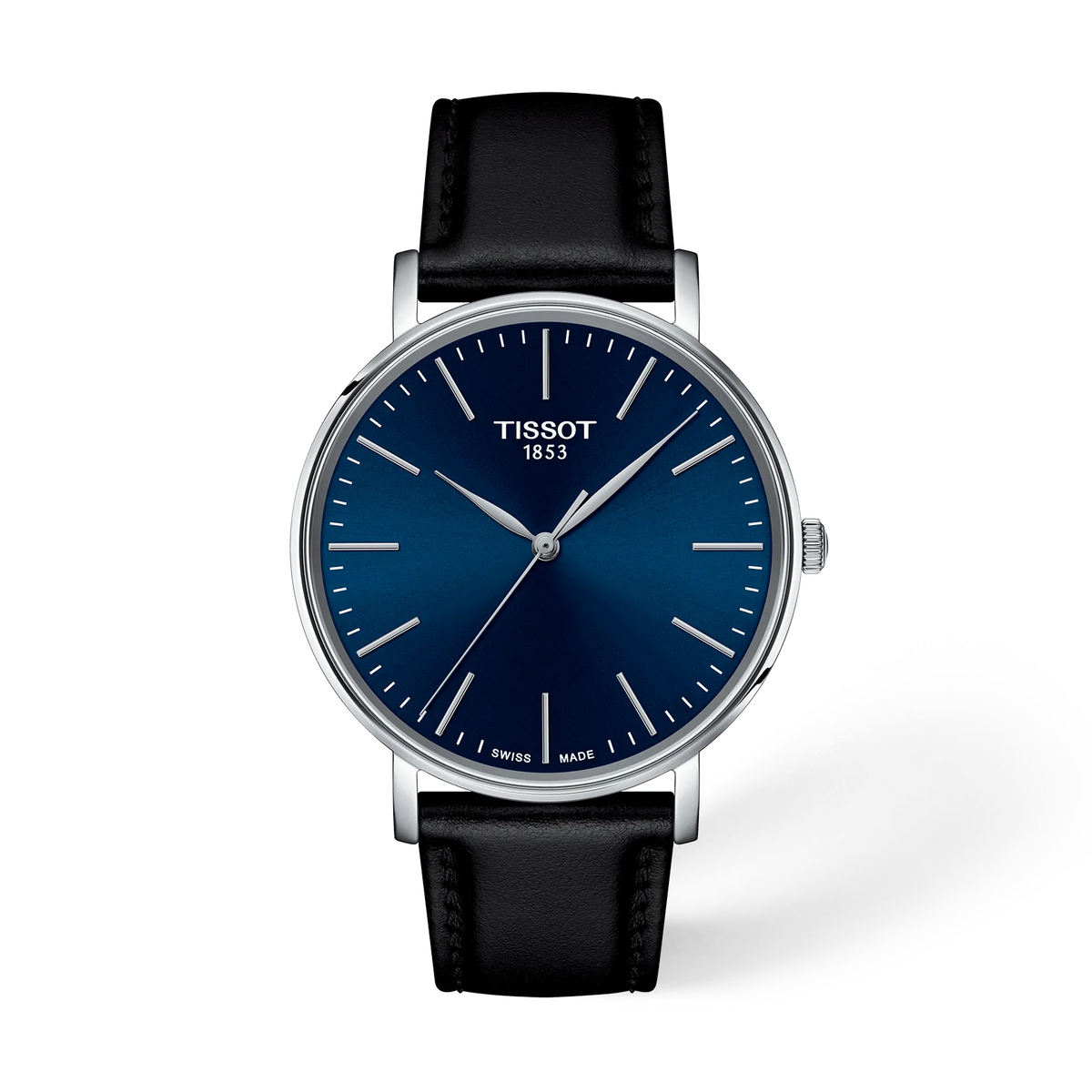 Tissot Everytime 40 mm Quarzo con Quadrante Blu e Cinturino in Pelle